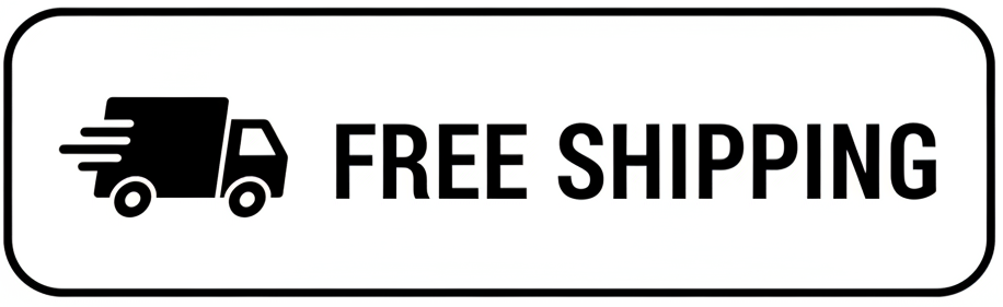 Black Free Shipping Icon